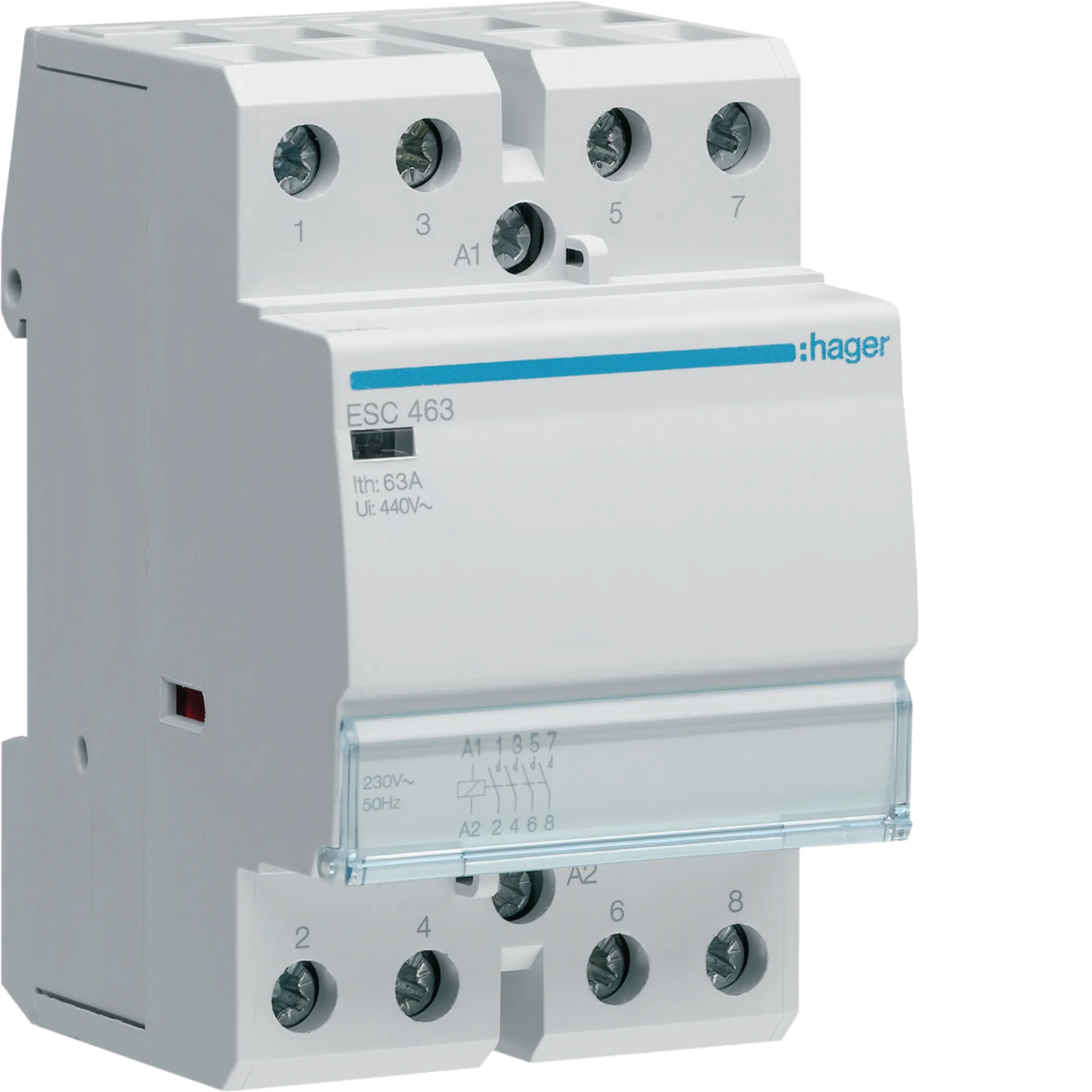KONTAKTOR 63A 4K.O. 230V (CETIRI RADNA KONTAKTA),  ESC463,   HAGER